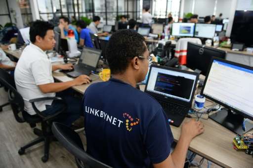 Vietnam's start-up sector has caught the eye of foreign companies including the French tech firm Linkbynet which has an office i