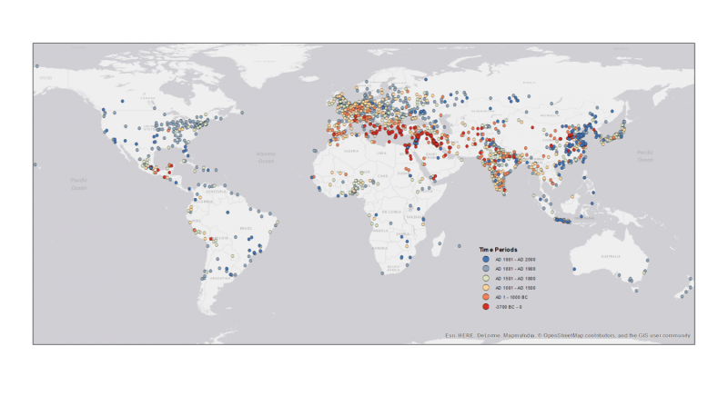 Yale researchers map 6,000 years of urban settlements