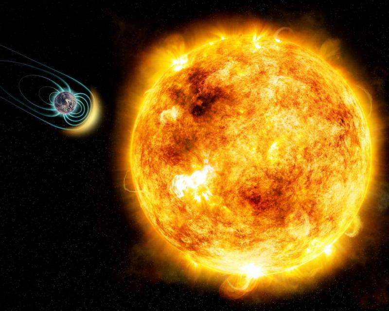 Young sun-like star shows a magnetic field was critical for life on the early Earth