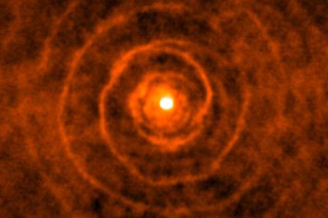 Astronomers observe a dying red giant star’s final act