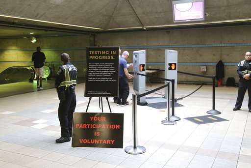 Body scanners being piloted in Los Angeles subway system