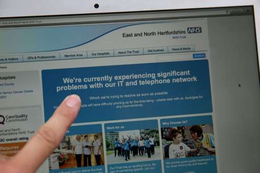 Britain's National Health Service was one of those organisatiuon targeted in last May's WannaCry ransomware attack