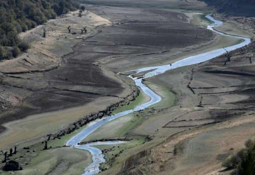 Drought has caused river levels to drop in many areas of Spain and Portugal