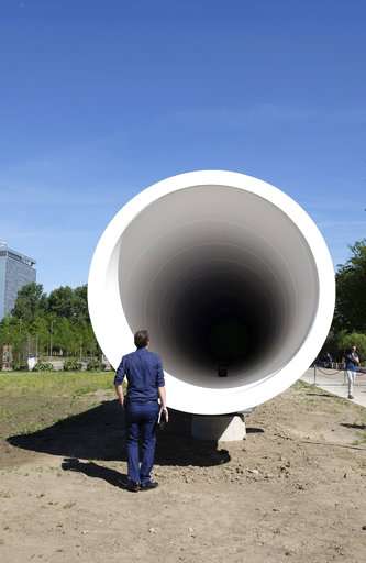 Dutch testing tube unveiled for Hyperloop transport system