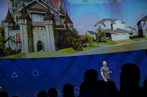 Facebook CEO Mark Zuckerberg unveils a push to bring augmented-reality features to applications for smartphones to extend &quot;