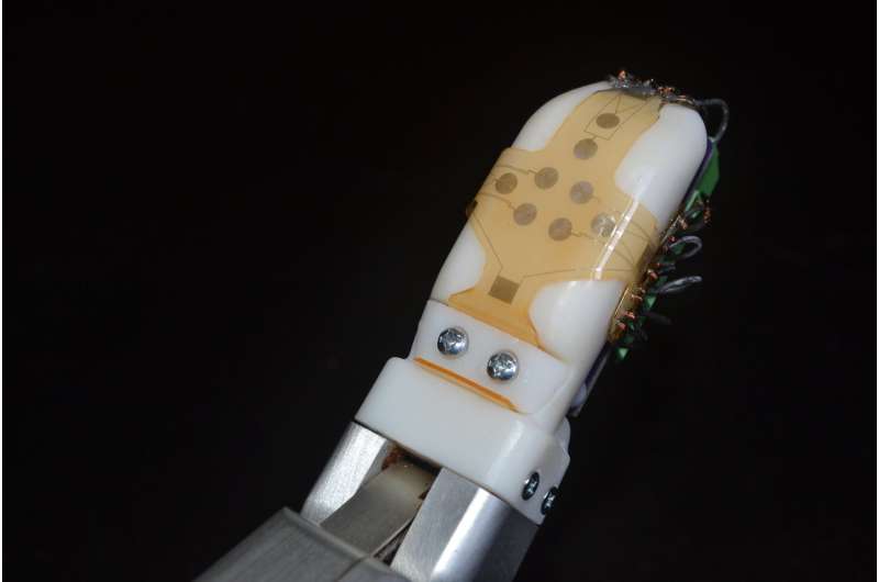 Flexible 'skin' can help robots, prosthetics perform everyday tasks by sensing shear force