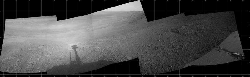 From Mars rover—panorama above 'Perseverance Valley'