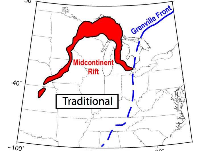 Geologists disprove theory about what stopped the formation of the Midcontinent Rift