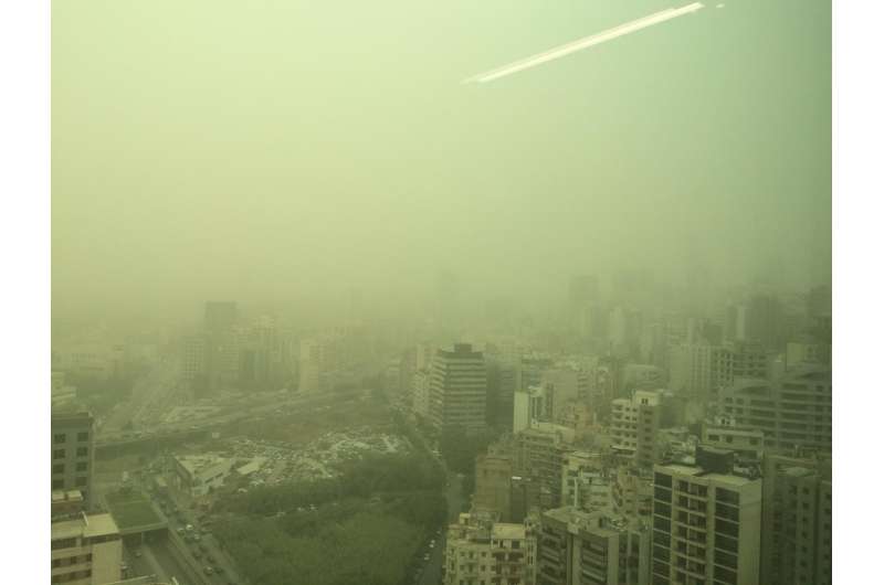 Giant Middle East dust storm caused by a changing climate, not human conflict