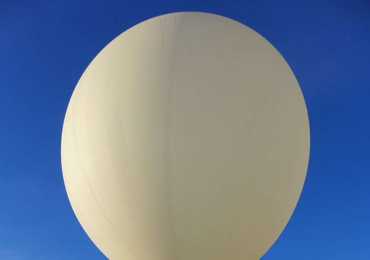 Helium balloons offer low-cost flights to the stratosphere