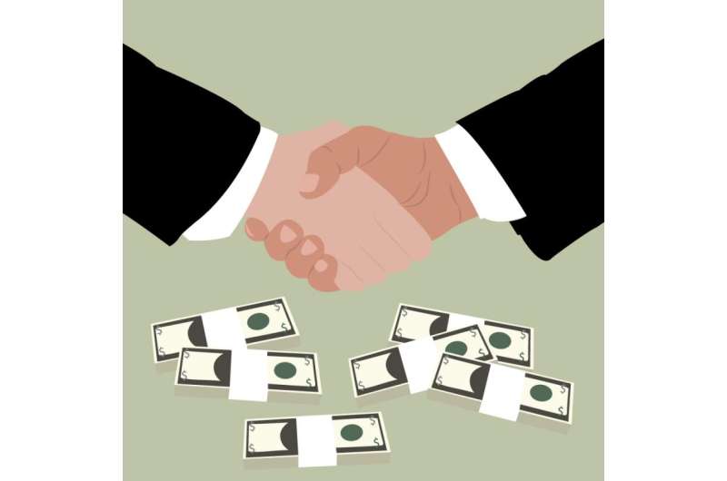 Maintaining high status can spur bribery
