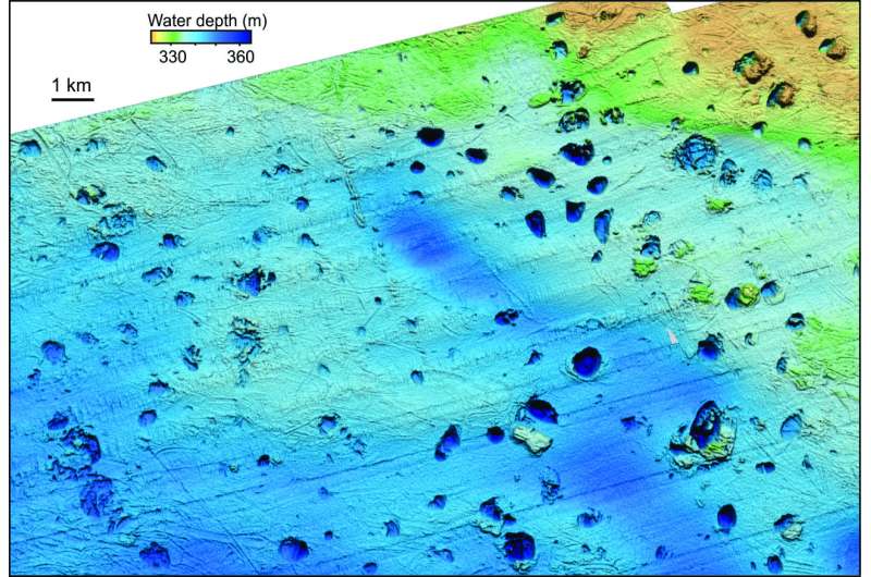 Massive craters formed by methane blow-outs from the Arctic sea floor