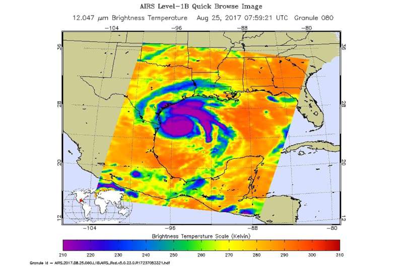 NASA look at Tropical Storm Pakhar in infrared light