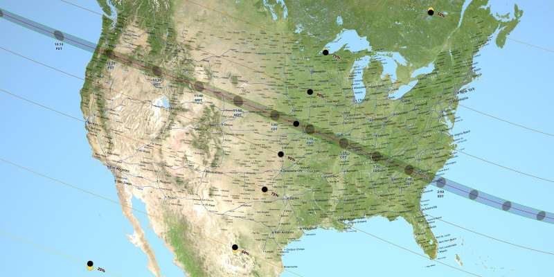 NASA moon data provides more accurate 2017 eclipse path