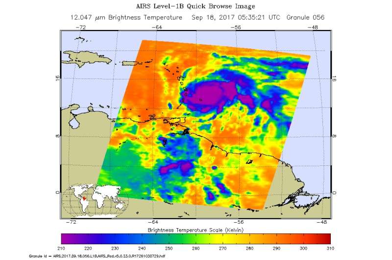 NASA sees Maria intensify into a major hurricane