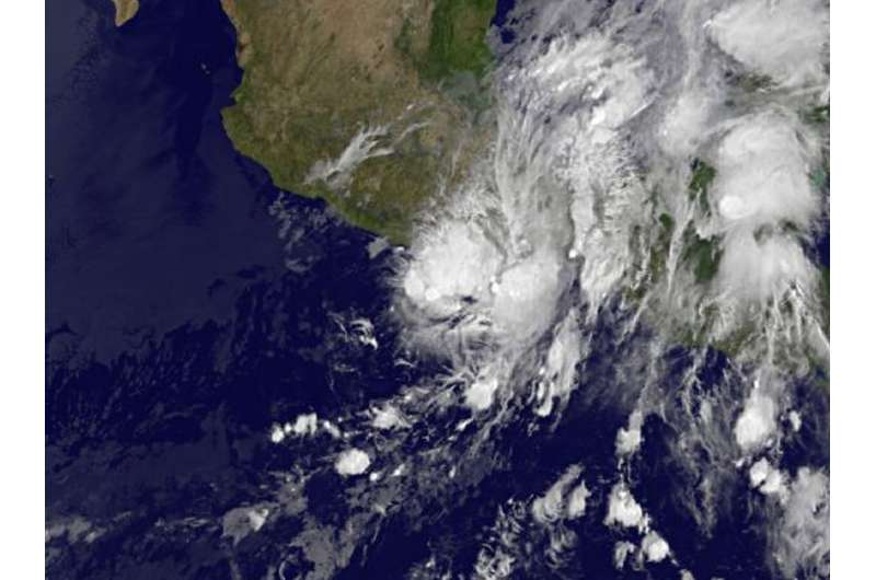 NASA sees strengthening and weakening of Tropical Depression Beatriz