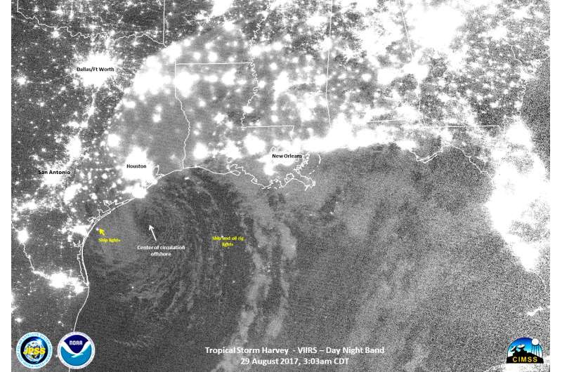 NASA shows how Harvey saturated areas in Texas