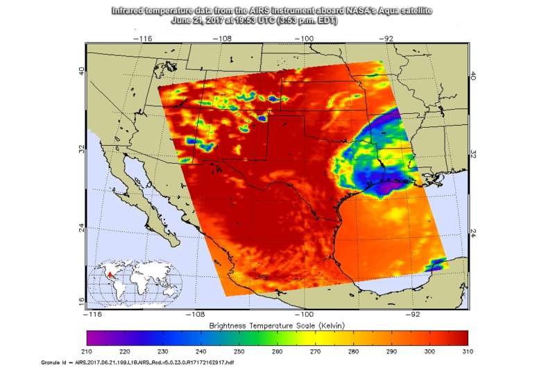 NASA's infrared and radar eyes in space cast on Tropical Storm Cindy