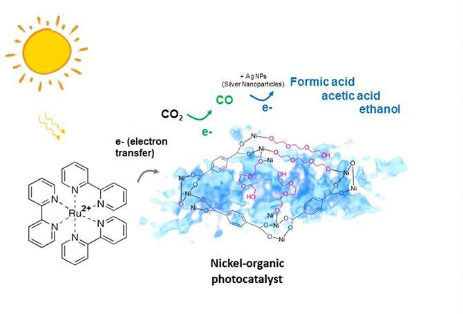 New light-activated catalyst grabs CO2 to make ingredients for fuel