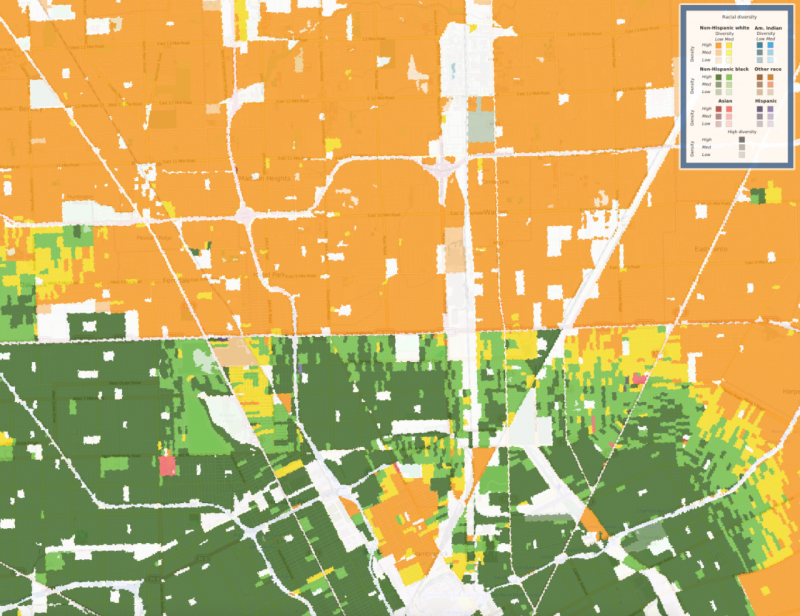 New map shows racial diversity of every neighborhood in continental U.S.