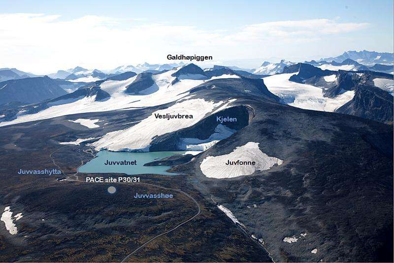 Oldest Norwegian ice located