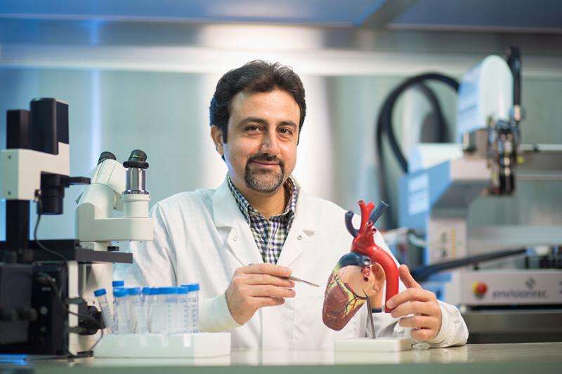 Regenerating heart muscle tissue using a 3D printer