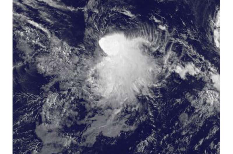 Satellite image captures development of Tropical Storm Depression 8E