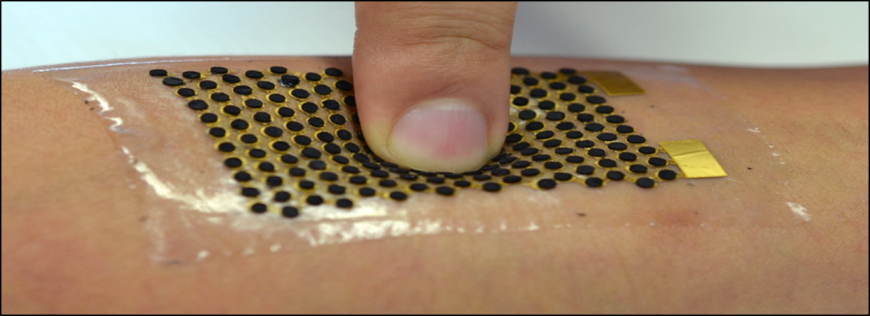 Stretchable biofuel cells extract energy from sweat to power wearable devices