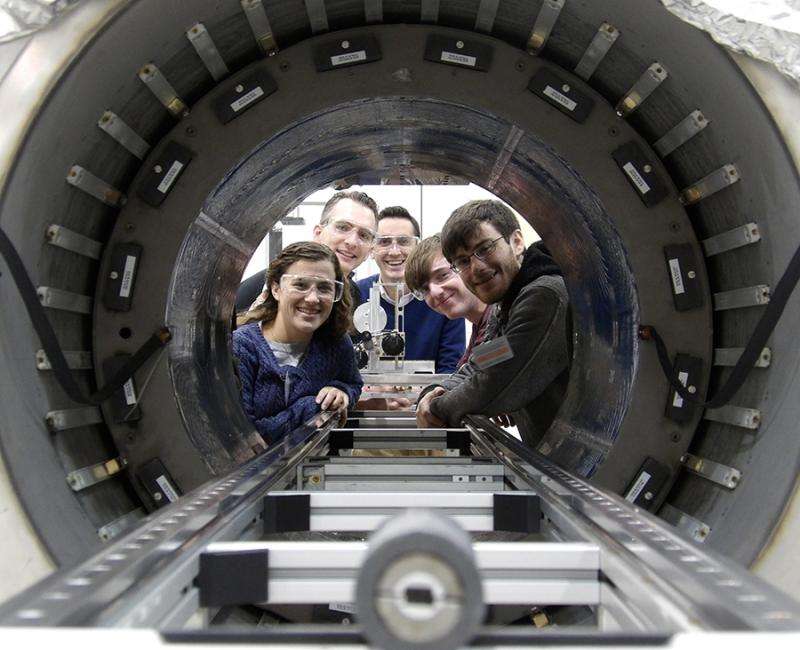 Students test prototype of a magnetic cloak