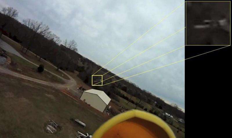 Using a camera to spot and track drones