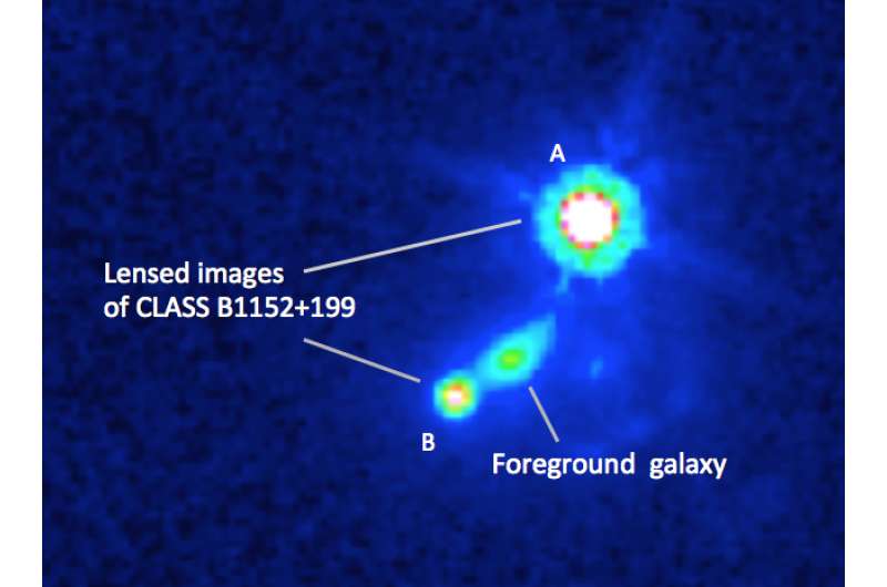 VLA reveals distant galaxy's magnetic field
