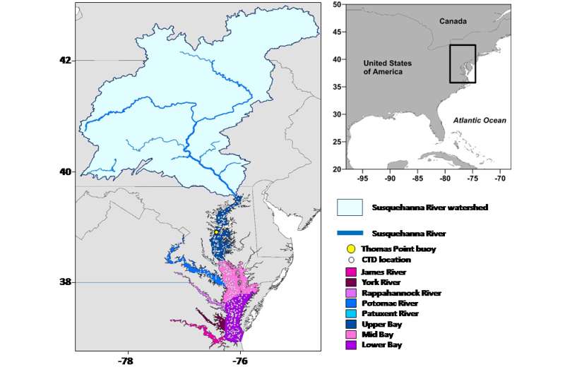 Warming climate could increase bacterial impacts on Chesapeake Bay shellfish, recreation