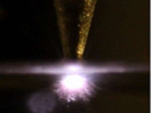 Wet plasma makes a nano-sized splash