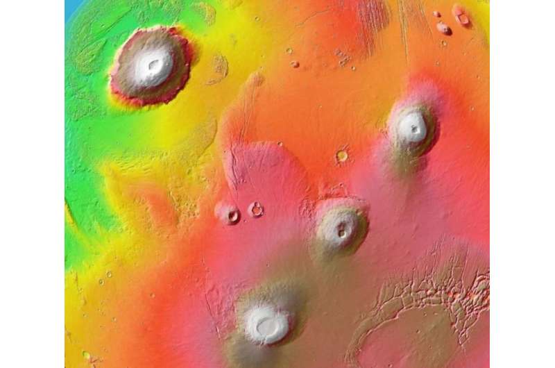 Youngest Mars volcanoes could have supported life, researchers find
