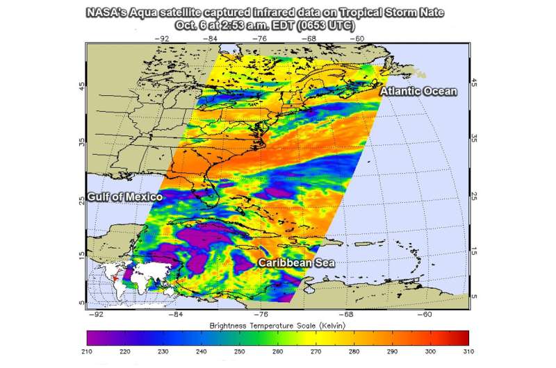 NASA analyzes Tropical Storm Nate
