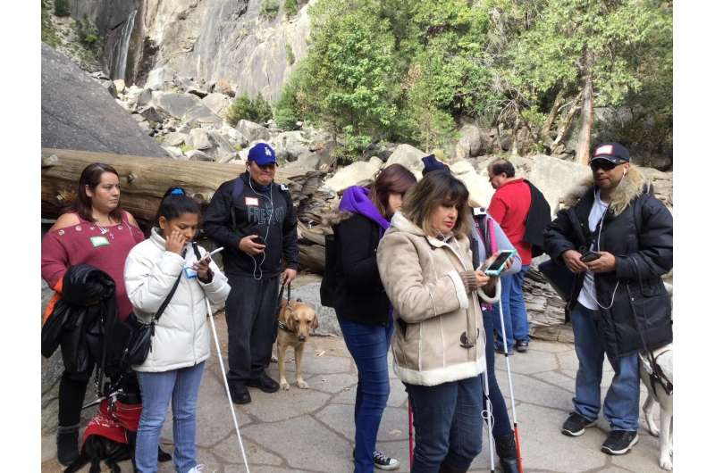 Researchers field testing mobile app for visually impaired at Yosemite National Park