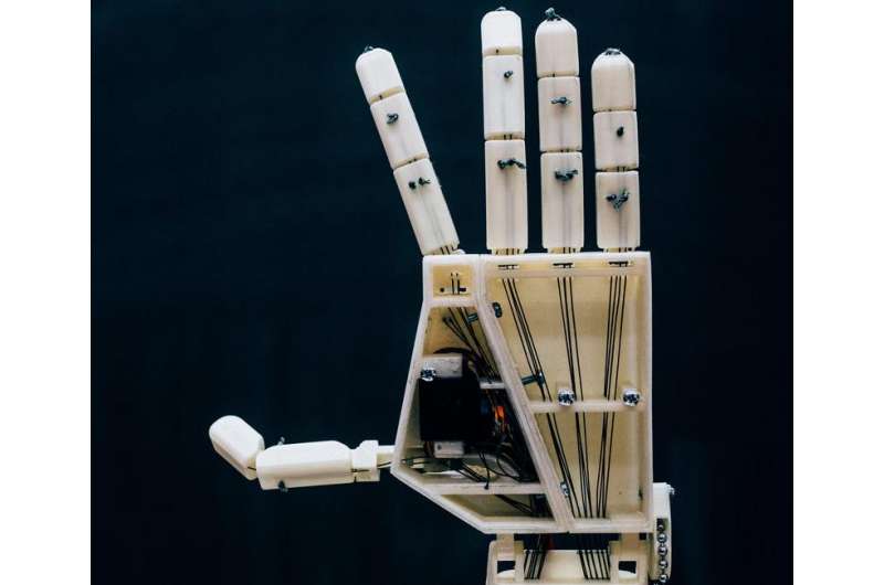 A 3D-printed robotic arm solution designed to assist the deaf