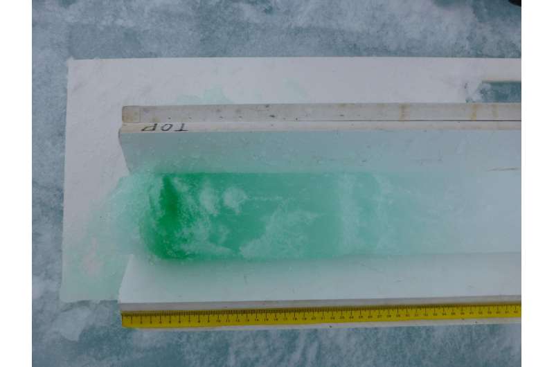 Arctic melt ponds form when meltwater clogs ice pores