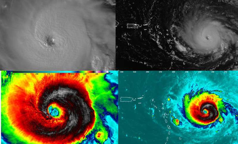 GPM satellite probes dangerous category 5 Hurricane Irma