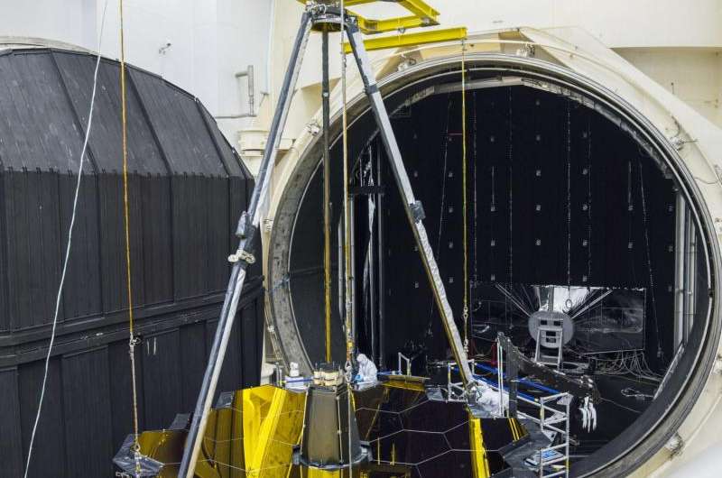 Image: James Webb Telescope tested in thermal vacuum chamber