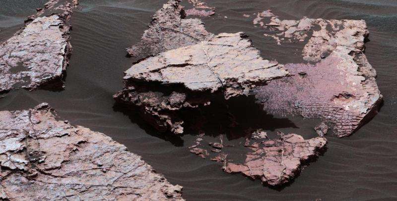 Mars rover Curiosity examines possible mud cracks