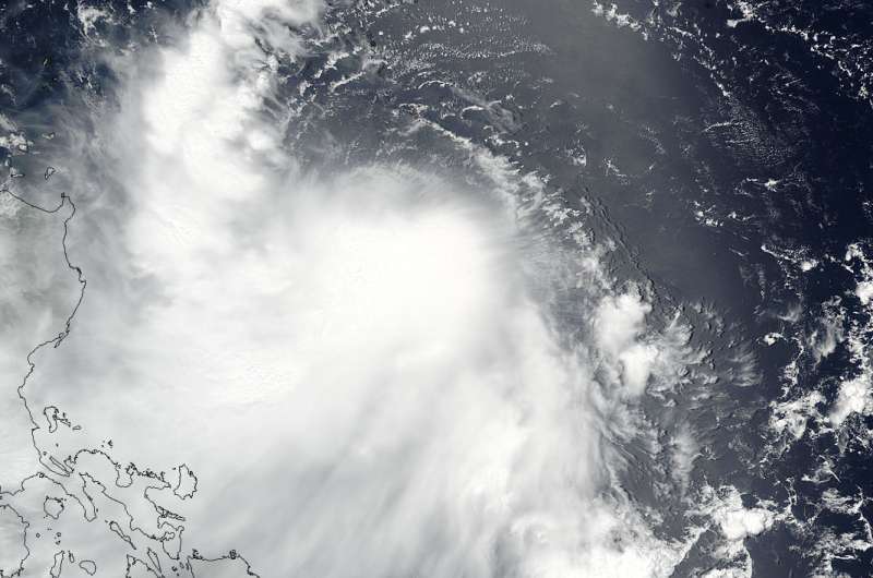 NASA-NOAA satellite spots Tropical Storm Nesat being sheared