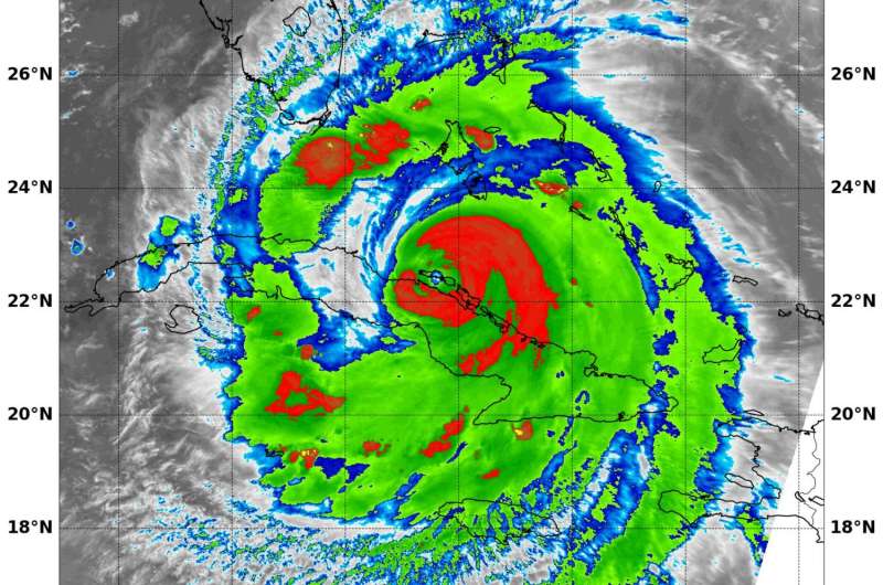 NASA sees Hurricane Irma's eye along Cuba's coast