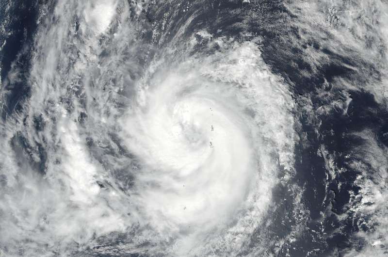 NASA sees Typhoon Sanvu's large eye