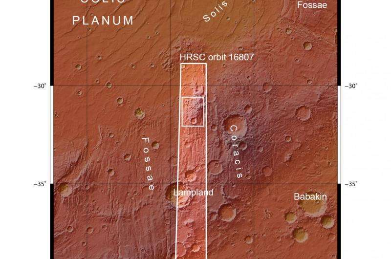 Preserving the stress of volcanic uprise on Mars