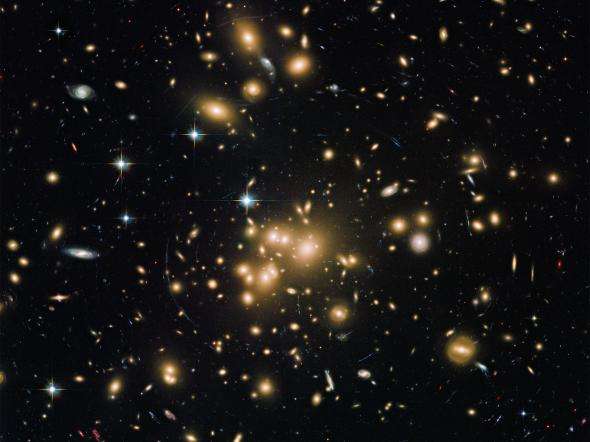 Properties of a massive galaxy 800 million years after the Big Bang