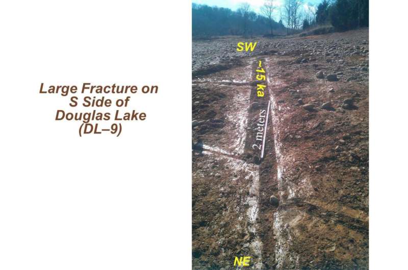 Study details evidence for past large earthquakes in the Eastern Tennessee seismic zone