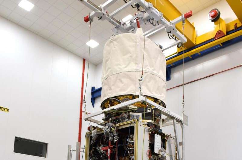 Wind satellite heads for final testing
