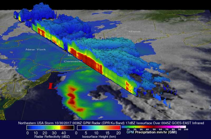 NASA examines the powerful US Northeast storm