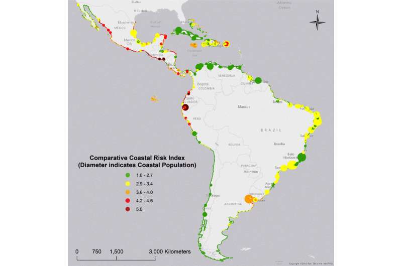 Scientists identify hotspots of coastal risks in Latin America and the Caribbean